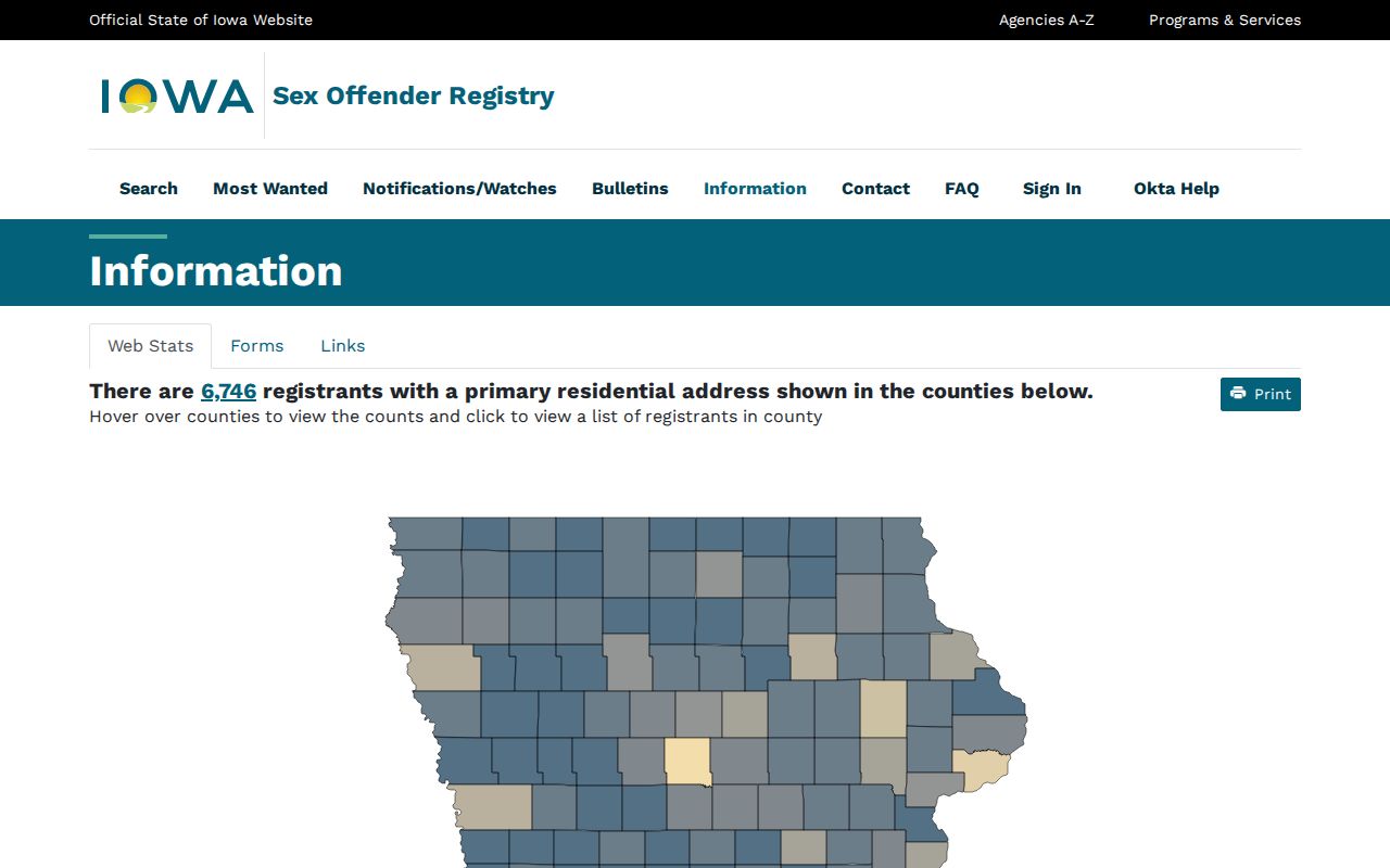 Jefferson County registry information view distinct from criminal court cases