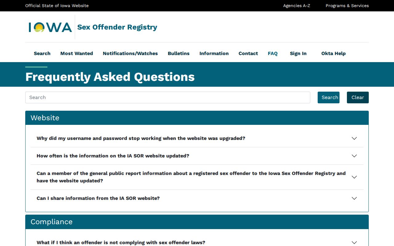 Iowa registry help beside Jefferson County criminal case record research